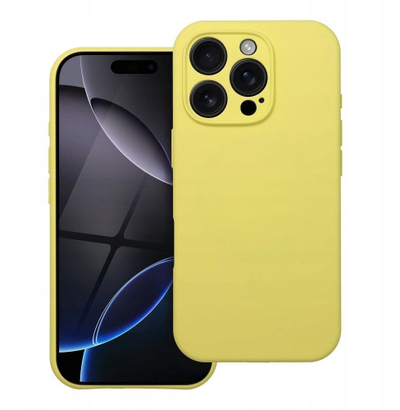 Maskë silikoni OEM për iPhone 16, 2mm, MagSafe, limon