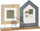 Kornizë fotosh Giftdecor House, dy foto, MDF, kafe dhe e zezë