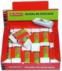 Gomë fshirëse Herlitz Mouse, set 36 copë, e bardhë