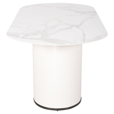 Tavolinë ngrënieje Corby 180x90x76Hcm (HM9771.01), bardhë