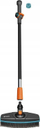 Четка за чистење со шипка Gardena Cleansystem, 90cm, приклучок за црево за вода, сива