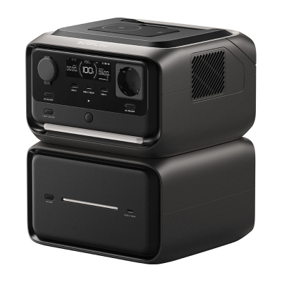 Stacion portativ energjie EcoFlow RIVER 3 Max Plus, 286 Wh, karikim wireless 15 W, i zi