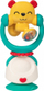 Lodër rrotulluese Hola Toys Teddy Bear, zile me vakum, për beba, shumëngjyrëshe