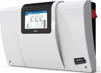 Kontroller ngrohjeje Tech i-3PLUS, 3 valvula përzierëse, ekran 4.3", i bardhë