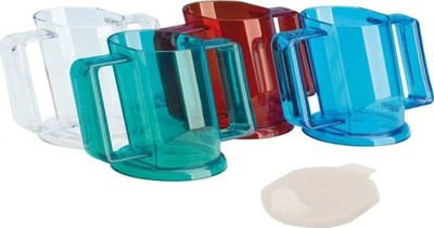 Gotë Sundo me dy doreza, 250ml, plastike, blu