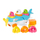 Aeroplan lodër TOMY Toomies Hide and Squeak 2 in 1 Load and Go Plane, interaktiv, shumëngjyrësh