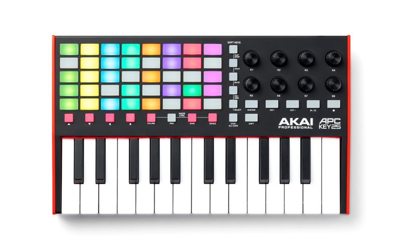 Kontroller MIDI Akai APC Key 25 MK2, 25 taste, 40 pade RGB, i zi