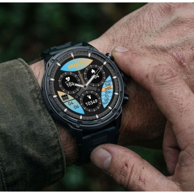 Orë e zgjuar GRAVITY GT41-1, 1.85", Bluetooth për thirrje, e zezë
