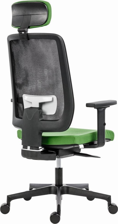 Karrige zyre ergonomike Powerton ERGO LUCIE, mekanizëm sinkron, mbështetje lumbare, e gjelbër
