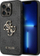 Kapak telefoni Guess 4G Big Metal Logo për iPhone 14 Pro, gri