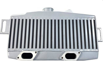 Intercooler TurboWorks Top Mount për Subaru Impreza WRX STI GR GV 2.5T, 480x170x100 mm, alumin, ngjyrë argjendt