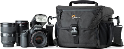 Фотографска торба Lowepro Nova 180 AW II, за DSLR, отпорна на временски услови, црна
