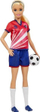 Kukull Barbie Soccer Player HCN17, lodër futbolli, shumëngjyrëshe