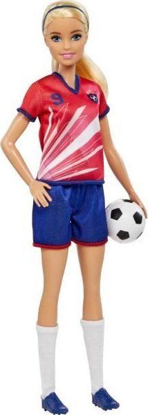 Kukull Barbie Soccer Player HCN17, lodër futbolli, shumëngjyrëshe