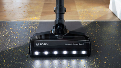 Fshesë me korrent pa kabllo Bosch Unlimited 7 BSS711W, 18V, pa qese, e zezë bardhë argjend