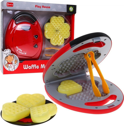 Set loje Waffle Maker Play House, efekte drite dhe zëri, për fëmijë 3+, i kuq