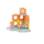Set ndërtimi Marioinex Mini Waffle City Fuel Station, 148 pjesë, multicolor