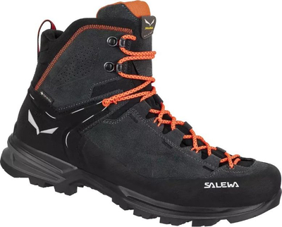 Планинарски чизми Салева MTN Trainer 2 Mid GORE-TEX, Вибрам, број 41, црно портокалови