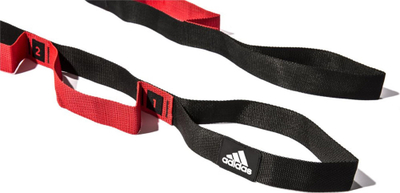Лента за вежбање adidas ADTB-10608, 6 прстени, за истегнување, црно црвена