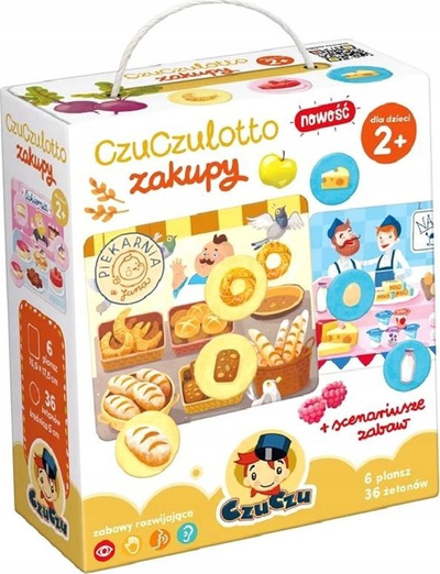 Lojë tavoline CzuCzu Shopping Lotto, edukative, 2+ vjeç, shumëngjyrëshe