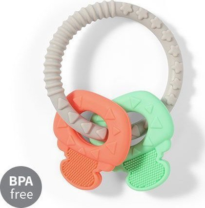 Dentierë silikoni BabyOno ORTHO, për bebe, blu