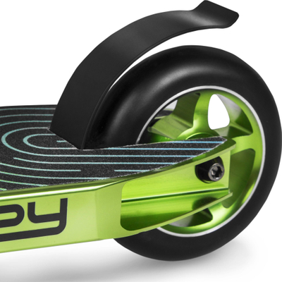 Trotinet freestyle Spokey Backyard Extreme, trup metalik, platformë antirrëshqitëse, jeshil