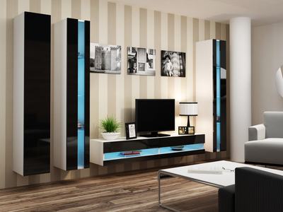 Rafte vertikale Cama WIO180 Vigo, 40x30x180 cm, MDF, e bardhë