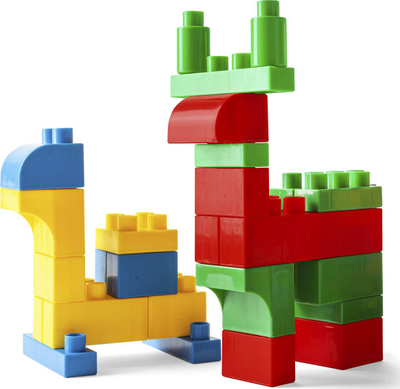 Lodra konstruktore Wader Kids Blocks 41294, 50 blloqe, nga 12 mujsh, shumëngjyrëshe