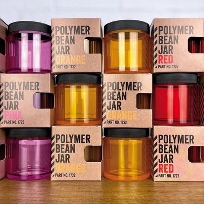 Kavanoz rezervë Comandante Polymer Jar, për mulli C40 MK3 MK4, me kapak, portokalli