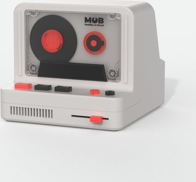 Kaltoparlant Bluetooth MOB RS 80 Retro, 5W, drita LED, gri