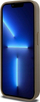 Маска за телефон DKNY DKHMP14LPSHRPSW за iPhone 14 Pro 6.1", тврдa маска од еко кожа, MagSafe, кафеава