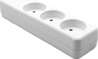 Kabllo vazhduese ProXtend Danish Power Strip 3-way, 3 priza, e bardhë