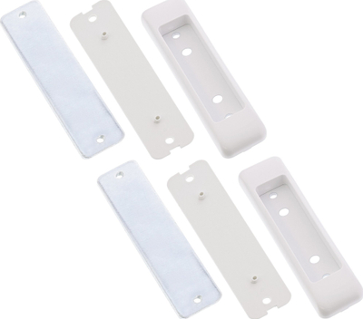 Set montimi InLine Slatwall 23181C, 2 braketa, alumin, argjendtë