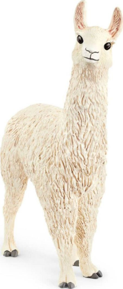 Figurë lodër Schleich Llamë, plastike, e bardhë