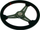 Timon sportiv MTuning Steering Wheel Pro 350mm, offset 20mm, karbon i kuq