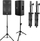 Stativ për boxa STAND4ME BOX 115, set 2 copë, lartësi 65 115 cm, i zi