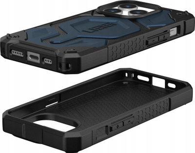 Mbrojtëse telefoni UAG Monarch Pro, për iPhone 15 Pro, MagSafe, blu Mallard