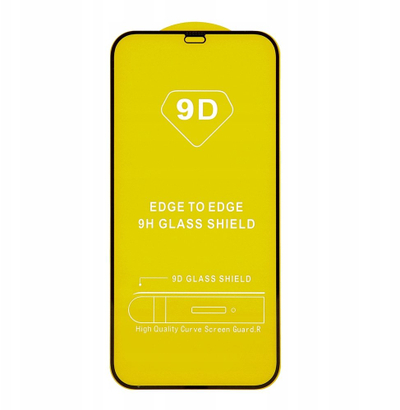 Xham Mbrojtës 9D për iPhone 15 Pro Max, xhami i temperuar, kornizë e zezë