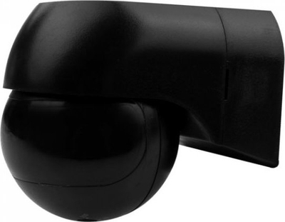 Sensor lëvizjeje PIR Ecolight CP-4CC, 180°, 12 m, IP44, i zi