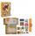 Set lojërash CollectA Horse Country Playbook, skenë fermë kuajsh, figura me aksesorë, portokalli
