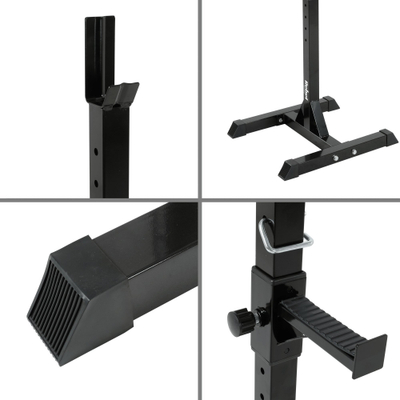 Stojca për shufër Rebel Active RBA-2402, deri 200 kg, me lartësi që rregullohet, ngjyrë e zezë
