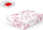 Kuti dhurate Gift Box A-C007-A, 24x16x6cm, me lule qershie, e bardhë
