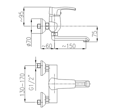 Rubinet lavamani KFA Kwarc 4200-810-00, muror, krom