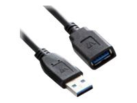Kabllo zgjatëse USB V7 USB 3.0 A në A, 3m, e zezë