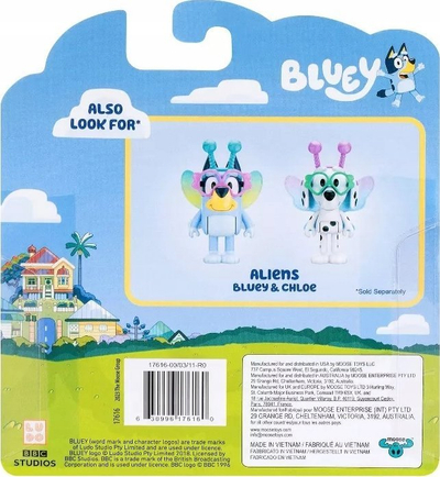 Set figurina Bluey 2-Pack, Baby Bluey dhe Chilli, lodra për kalamaj