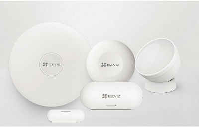 Set sigurie smart Ezviz CS-TX/A3, njësi kontrolli, sensor PIR, Zigbee, i bardhë