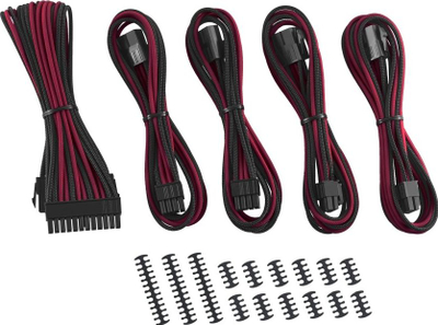 Set kabllo zgjatëse për PSU CableMod Cable Kit CM-CAB-CKIT-N88KKR-R, ModMesh, të zeza/ të kuqe