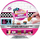 Kuti koleksioni ZURU 5 Surprise Foodie Mini Brands Series 2, me 5 mini figura, rrethore, rozë