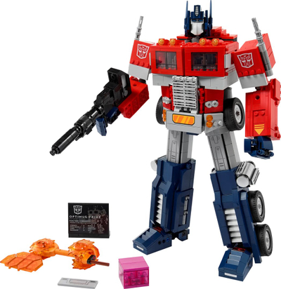 Set LEGO Icons Optimus Prime 10302, model koleksionues, transformues, shumëngjyrëshe