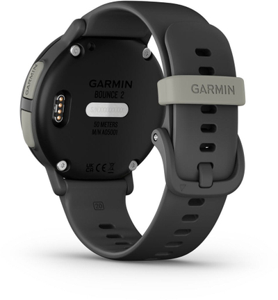 Ora smartwatch Garmin Bounce 2 për kalamaj, me ekran AMOLED, i papërshkueshëm nga uji, me ngjyra